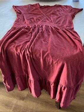 GAP Women's Midi Dress in Dusty Rose